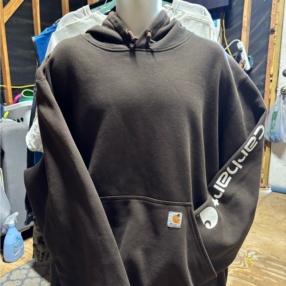 Carhartt Men's Brown Hoodie